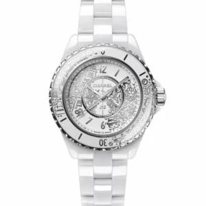 250123 直播編號 21 : 【二手】CHANEL J12 白色陶瓷鑽石腕表 33MM H6477 VV2265