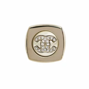 250227 直播編號 9 : 【全新】CHANEL CC LOGO 方型戒指 12 ABA743 E21473