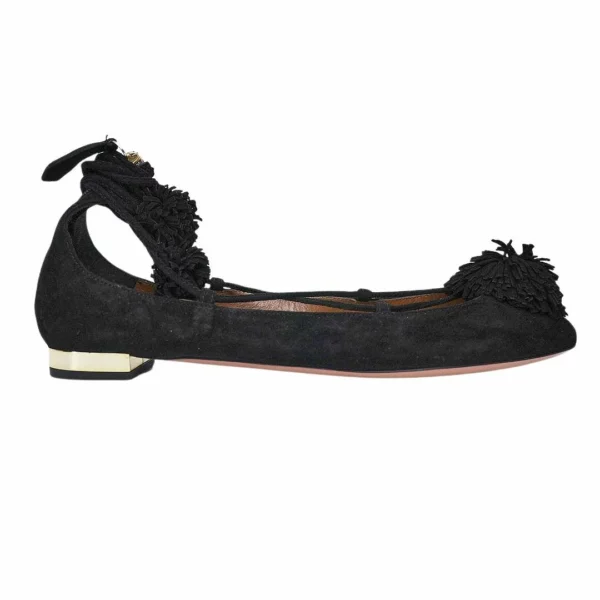 【未使用品】AQUAZZURA SUNSHINE 芭蕾平底鞋 38 E17549