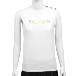 【全新】BALMAIN 金色紐扣兒童背心 12A E18170