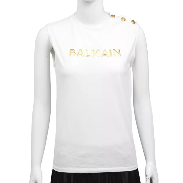 【全新】BALMAIN 金色紐扣兒童背心 12A E18170