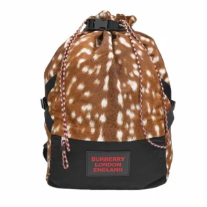【未使用品】BURBERRY 抽繩背包 E22879