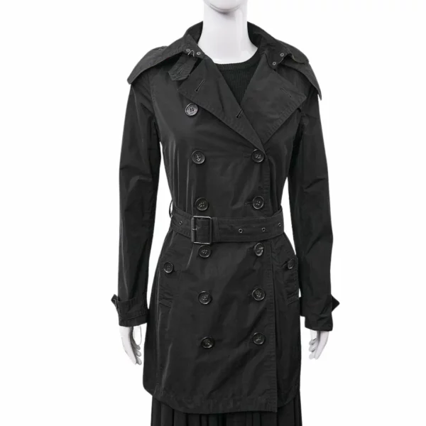 【二手】BURBERRY 連帽風衣外套 UK4 E22709
