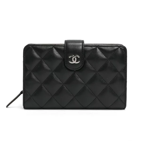 【二手】CHANEL 拉鍊口袋錢包 A48667 E23194