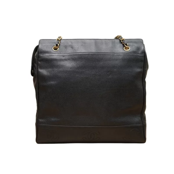 【中古】CHANEL 黑色奶粉包 PD1922