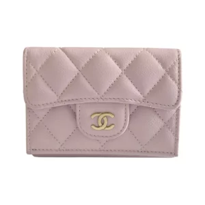 【二手】CHANEL 粉紫色迷你錢包 PD2010