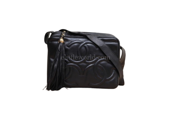 【中古】CHANEL VINTAGE CC 相機肩背包 VV2176