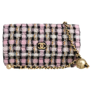 【意大利】CHANEL WOC 毛呢金球鏈條包