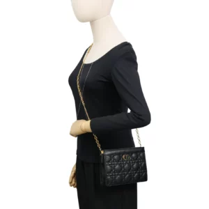 【二手】CHRISTIAN DIOR CARO 鏈條拉鍊袋 E21810