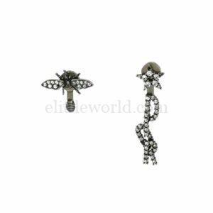 【二手】CHRISTIAN DIOR 蜜蜂水晶耳環 VV2269