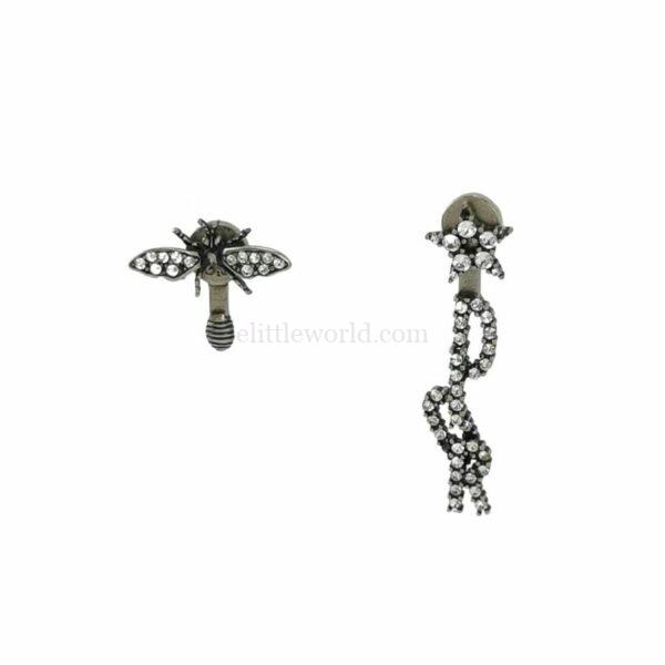 【二手】CHRISTIAN DIOR 蜜蜂水晶耳環 VV2269