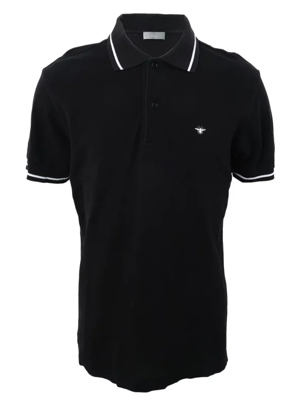 【二手】DIOR HOMME 蜂蜜刺繡POLO衫 L