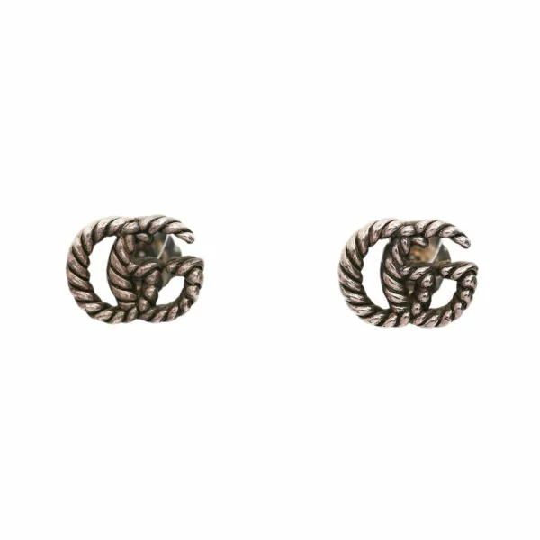 【二手】GUCCI GG 純銀耳環 E22997