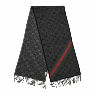 【二手】GUCCI GG MONOGRAM 羊毛圍巾 E20455