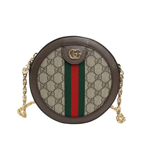 【全新】GUCCI OPHIDIA GG 圓形迷你肩揹袋 550618 E22980