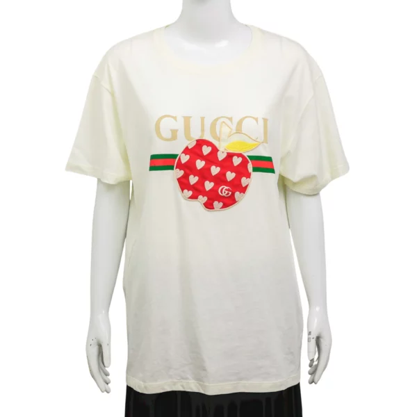 【全新】GUCCI 蘋果心心 T恤 XS E20238