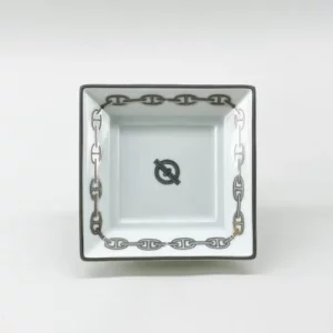 【全新】HERMES CHAIN D'ANCRE 方形瓷碟 E19017