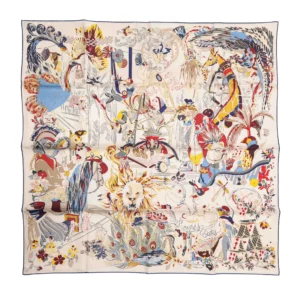 【全新】HERMES EMILE ET UNE NUIT 90 絲巾 E20496