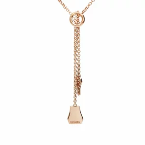 【全新】HERMES KELLY CLOCHETTE 玫瑰金項鍊 E22277