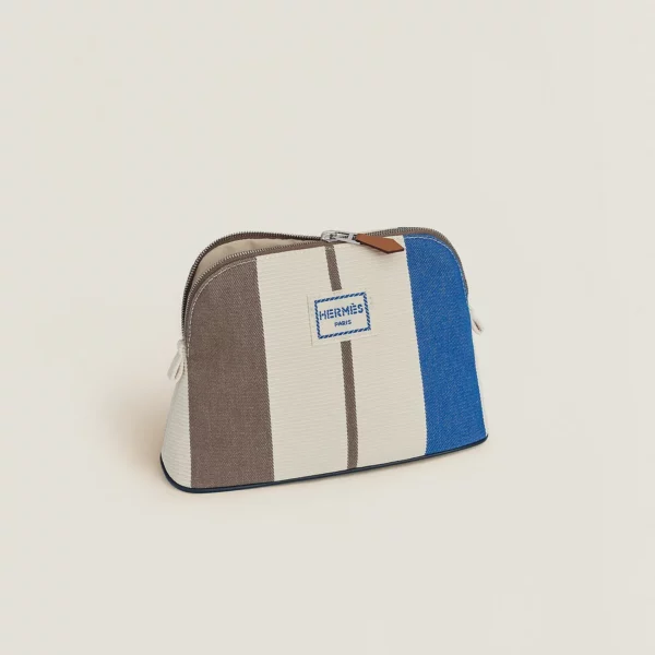【全新】HERMES RAYURES ROCABAR BOLIDE 迷你旅行化妝包 E22778