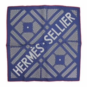 【全新】HERMES SELLIER 45 絲巾 E22337