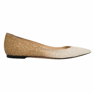 【二手】JIMMY CHOO 閃礫平底鞋 36.5 E20993