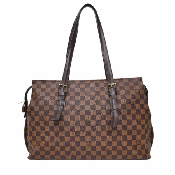 【二手】LOUIS VUITTON DAMIER EBENE CHELSEA 單肩包 N51119 E18543