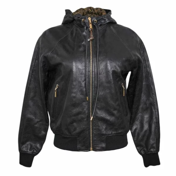 【二手】LOUIS VUITTON MONOGRAM 羊皮夾克 34 E17429