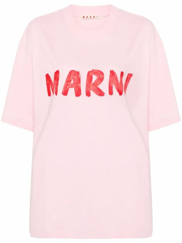 【意大利】MARNI LOGO 印花棉T恤 42