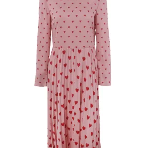 【二手】RED VALENTINO 愛心印花長款連衣裙 40