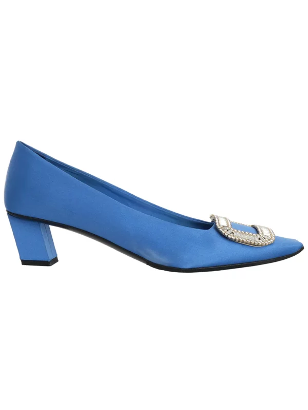 【二手】ROGER VIVIER BELLE VIVIER 絲緞高跟鞋 38.5