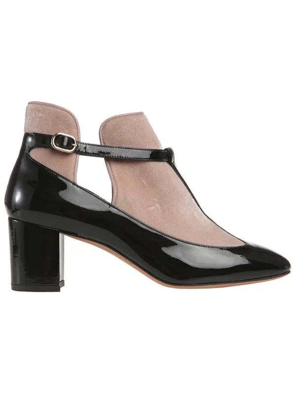 【二手】VALENTINO 絲絨拼接高跟鞋 38