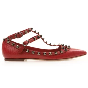 【二手】VALENTINO ROCKSTUD 鉚釘芭蕾平底鞋 35