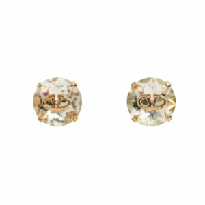 【二手】VALENTINO THE BOLD EDITION VLOGO 水晶耳環 E20459