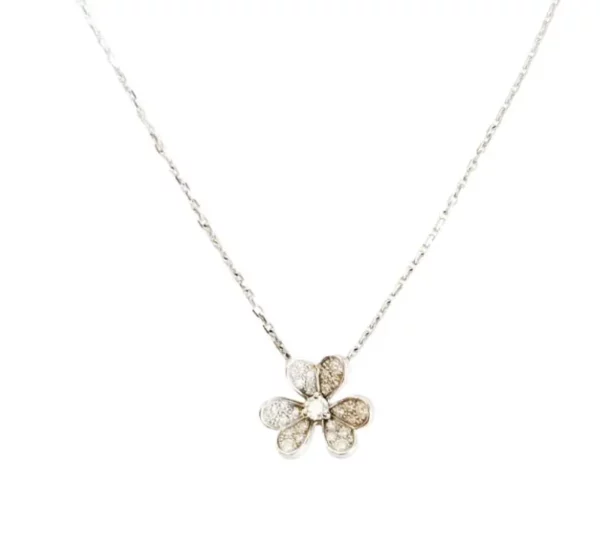 【二手】VAN CLEEF & ARPELS FRIVOLE 18K白金吊墜項鍊 RR1811
