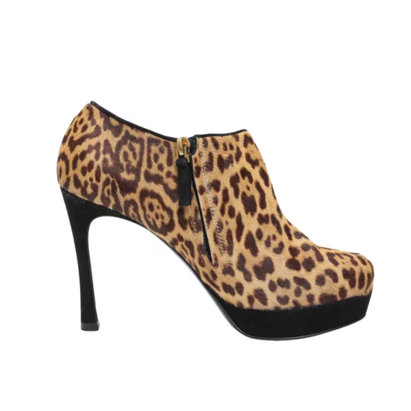【全新】YVES SAINT LAURENT 豹紋短靴 36.5 E20926
