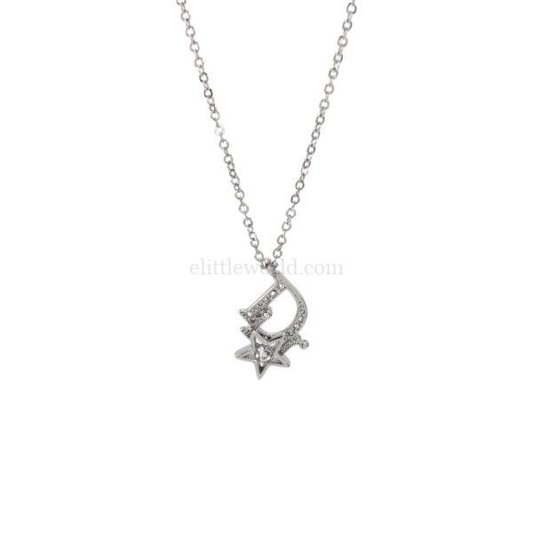 【中古】CHRISTIAN DIOR DIOR 字母項鏈 PD2994