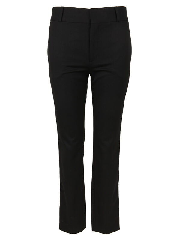 【二手】SAINT LAURENT 綴飾邊修身長褲 34