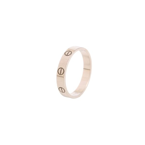 【二手】CARTIER LOVE 18K白金戒指 58 PD3262