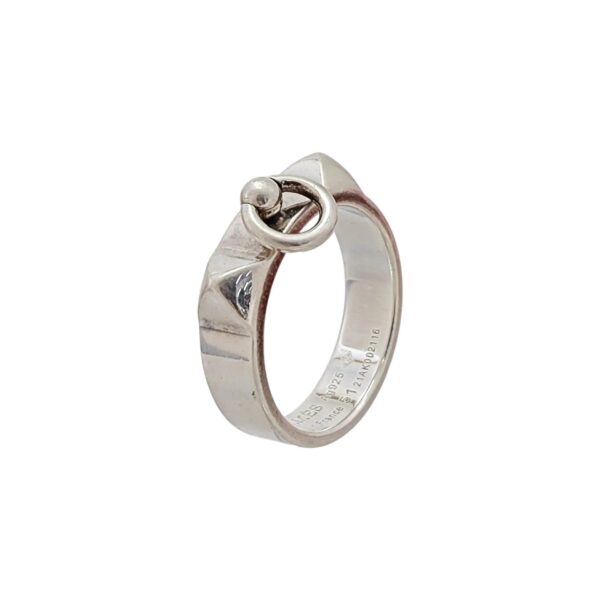 【二手】HERMES COLLIER DE CHIEN 純銀戒指 PD3301