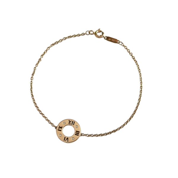 【二手】TIFFANY & CO. ATLAS 鑽石 18K金 手鏈 PD3386