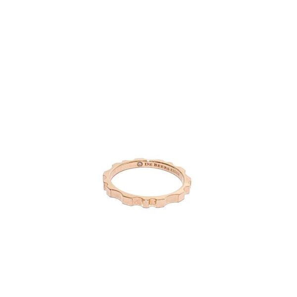 【二手】DE BEERS 18K玫瑰金戒指 49 PD3391