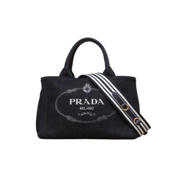 【二手】PRADA 帆布手提袋 1BG439 RR3140